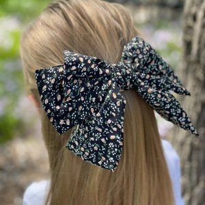 Large Floral Bows For Women Or Girls